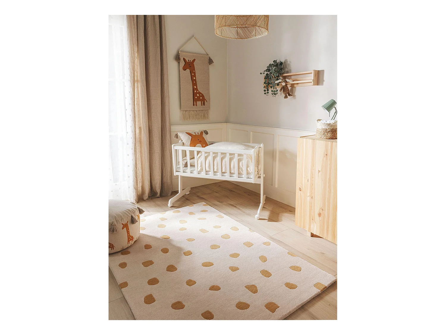 Tapis enfant Savannah Jaune 150x220 cm