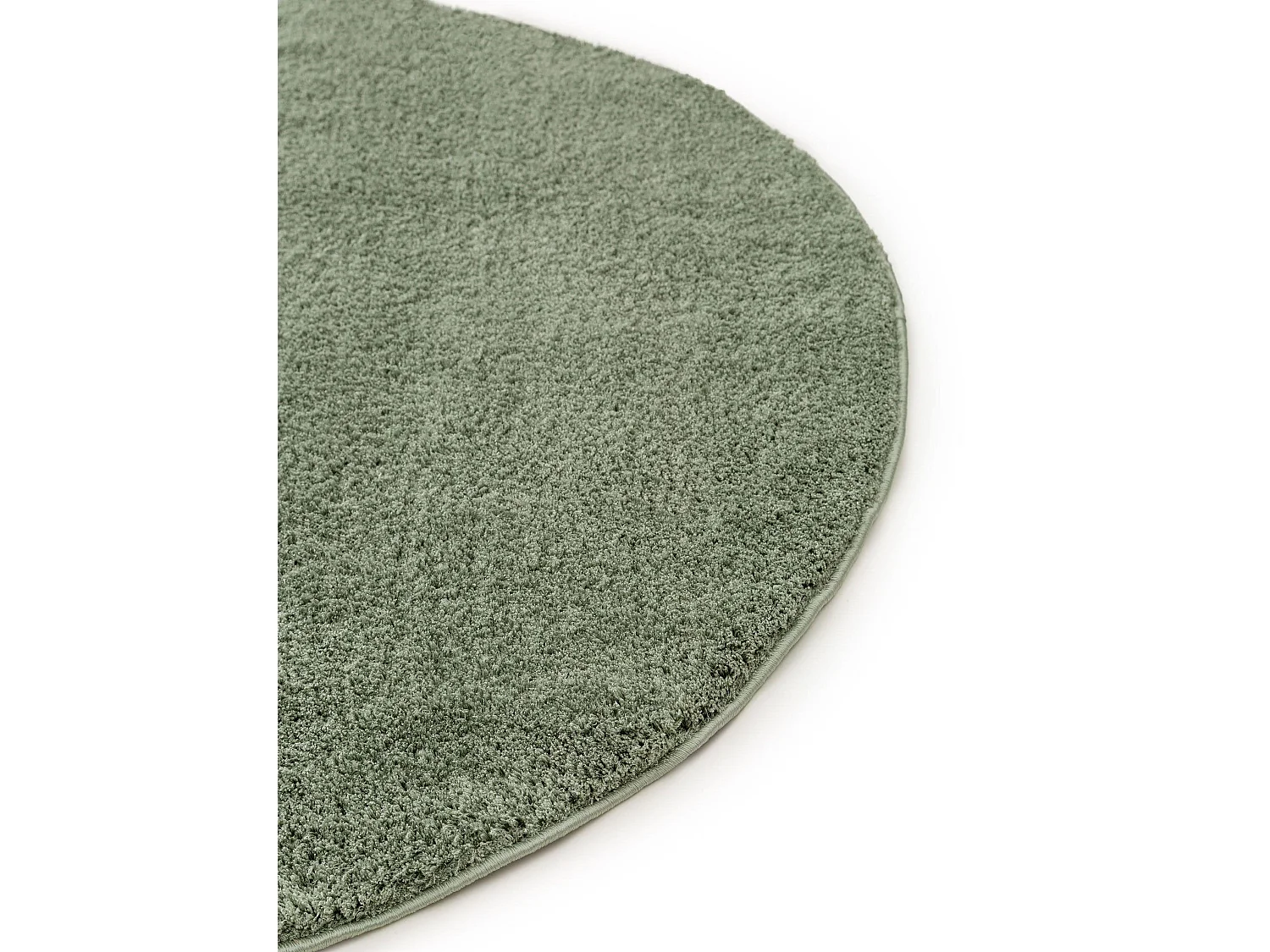 Tapis à poils longs rond Soda Vert clair ø 120 cm rond