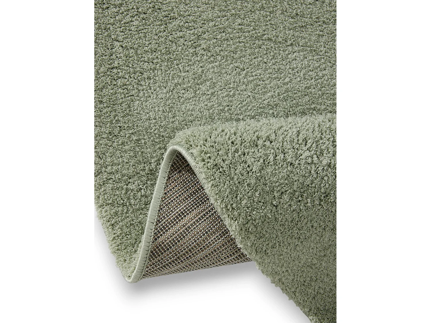 Tapis à poils longs rond Soda Vert clair ø 120 cm rond