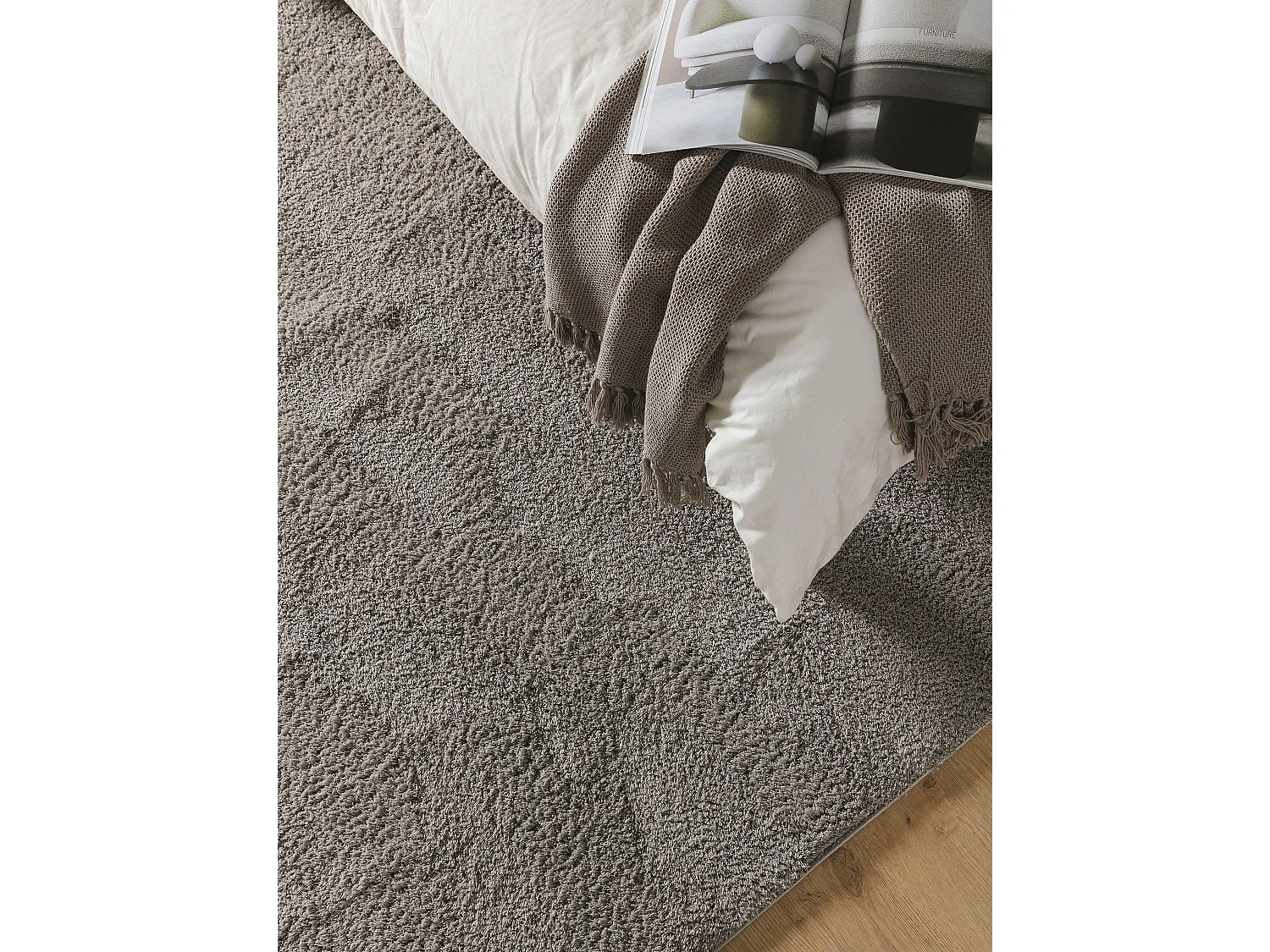 Tapis à poils longs Soda Gris 160x230 cm