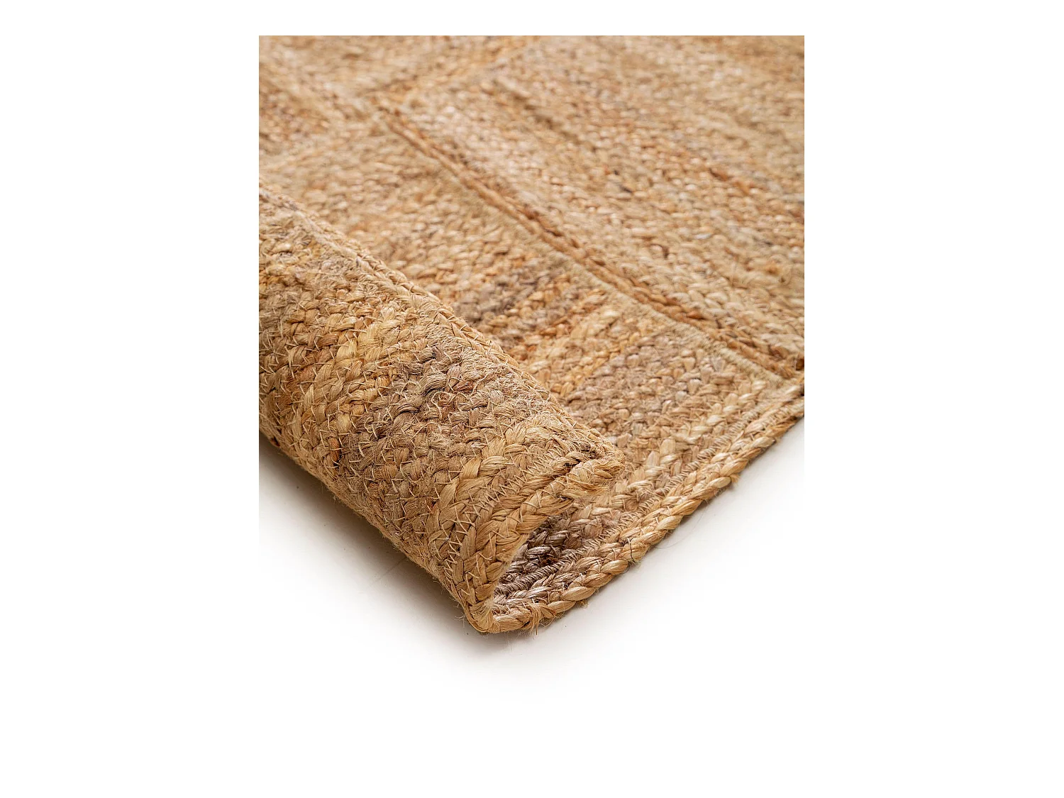 Tapis de jute Jutta Marron clair 120x170 cm