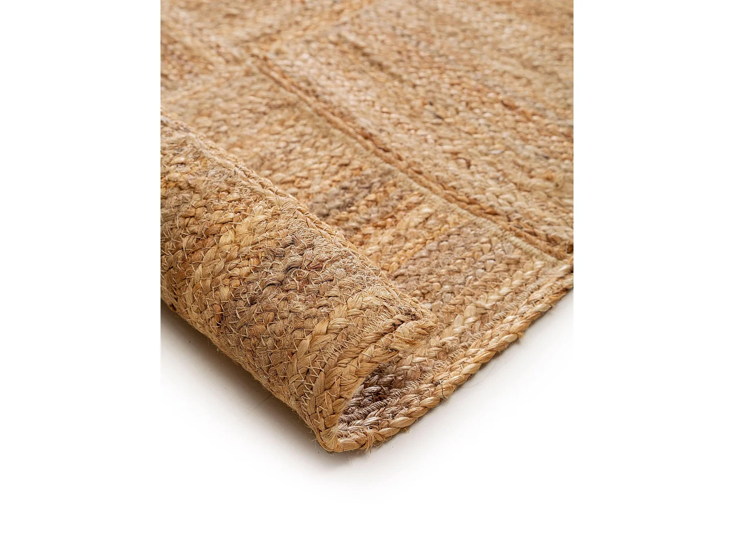 Tapis de jute Jutta Marron clair 120x170 cm