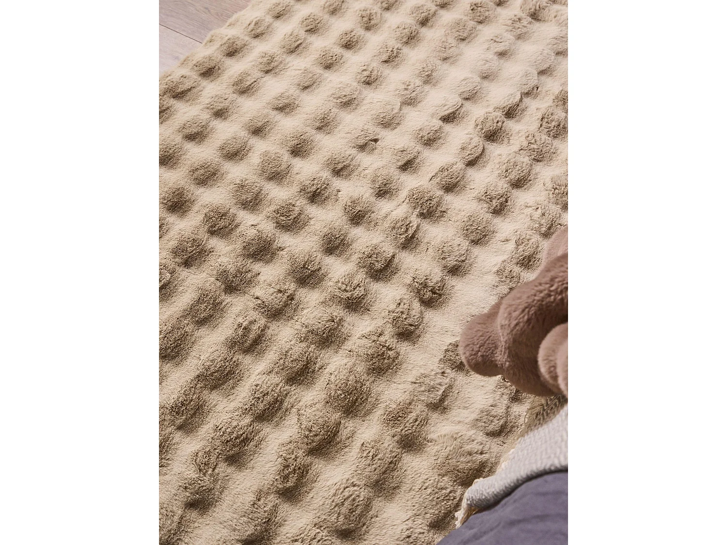 Tapis de fourrure Dave Beige 200x300 cm