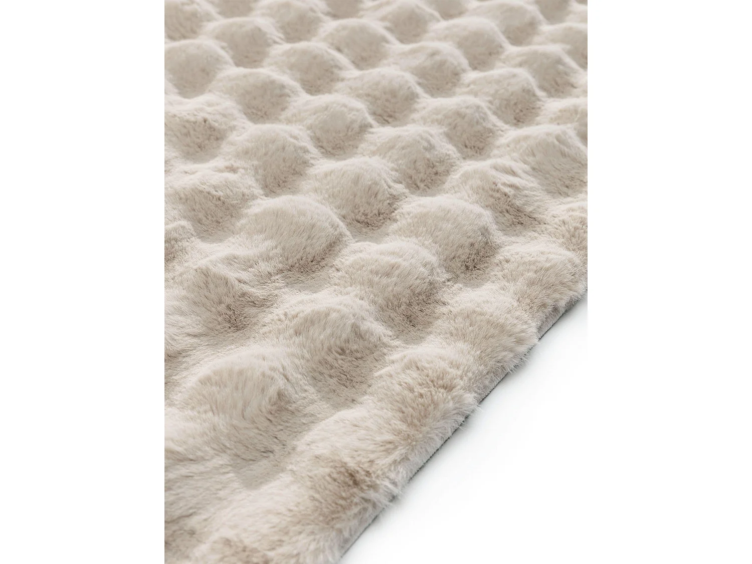 Tapis de fourrure Dave Beige 200x300 cm