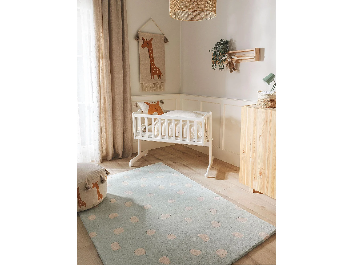 Tapis enfant Savannah Menthe 120x170 cm