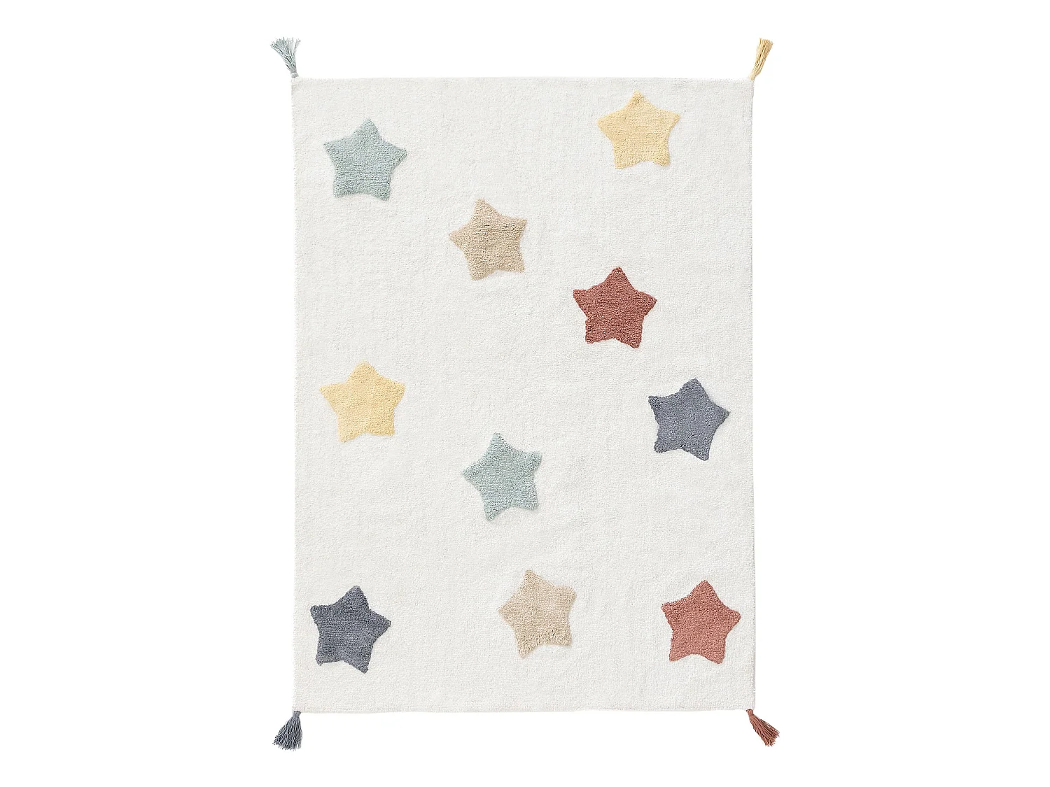 Tapis lavables pour enfants Stars Multicouleur 80x120 cm