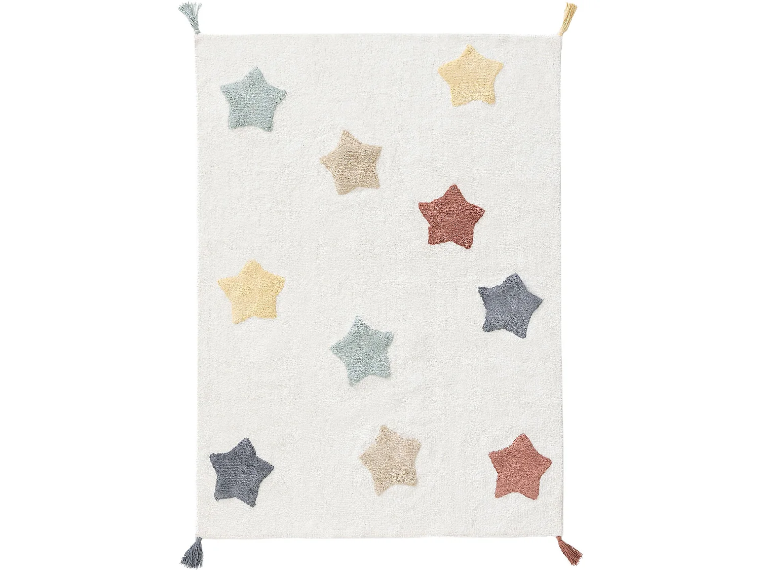 Tapis lavables pour enfants Stars Multicouleur 80x120 cm