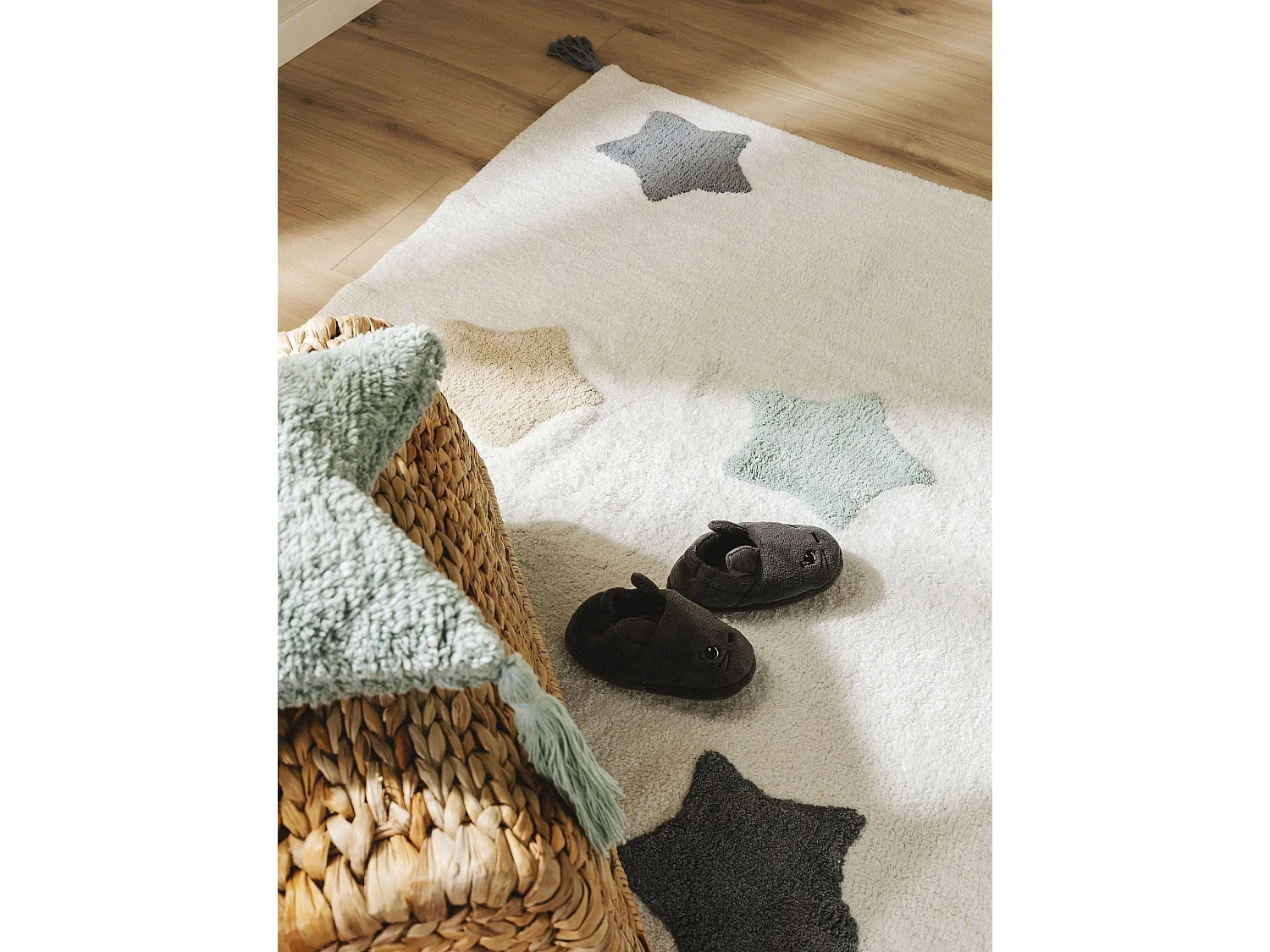 Tapis lavables pour enfants Stars Multicouleur 80x120 cm