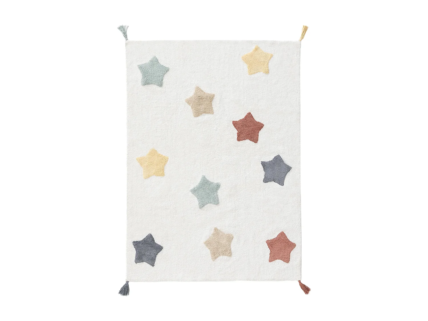 Tapis lavables pour enfants Stars Multicouleur 80x120 cm