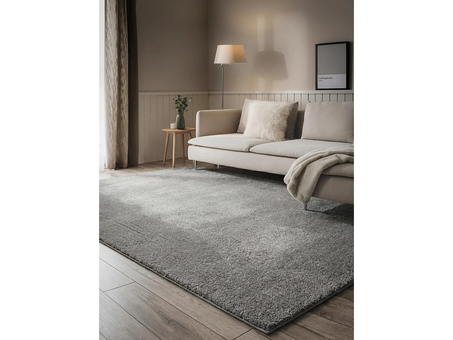 Tapis à poils longs Soda Gris 140x200 cm