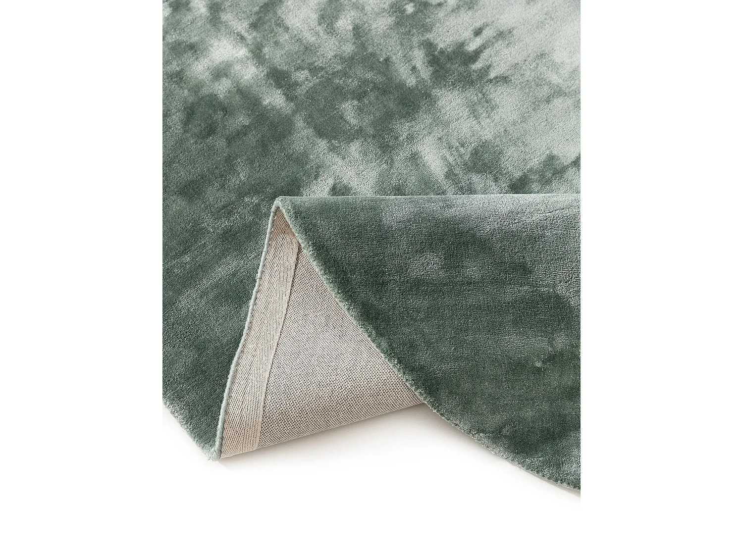 Tapis en viscose Ovale Nela Vert clair 150x230 cm