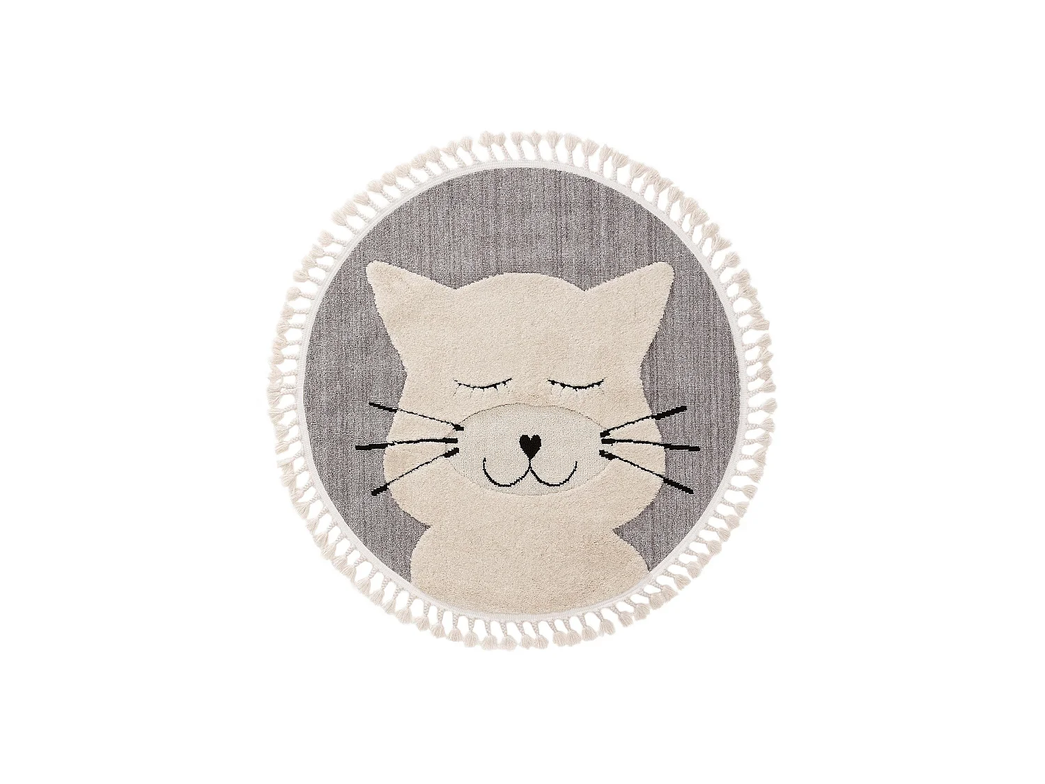 Tapis enfant Momo Gris ø 120 cm rond