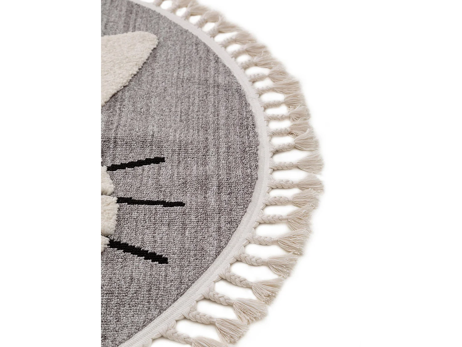 Tapis enfant Momo Gris ø 120 cm rond