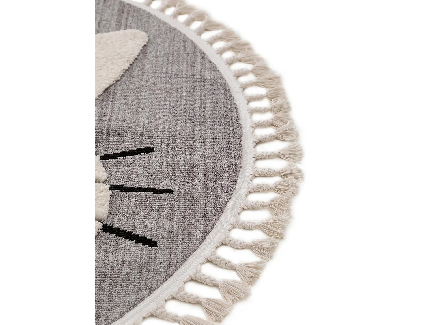 Tapis enfant Momo Gris ø 120 cm rond