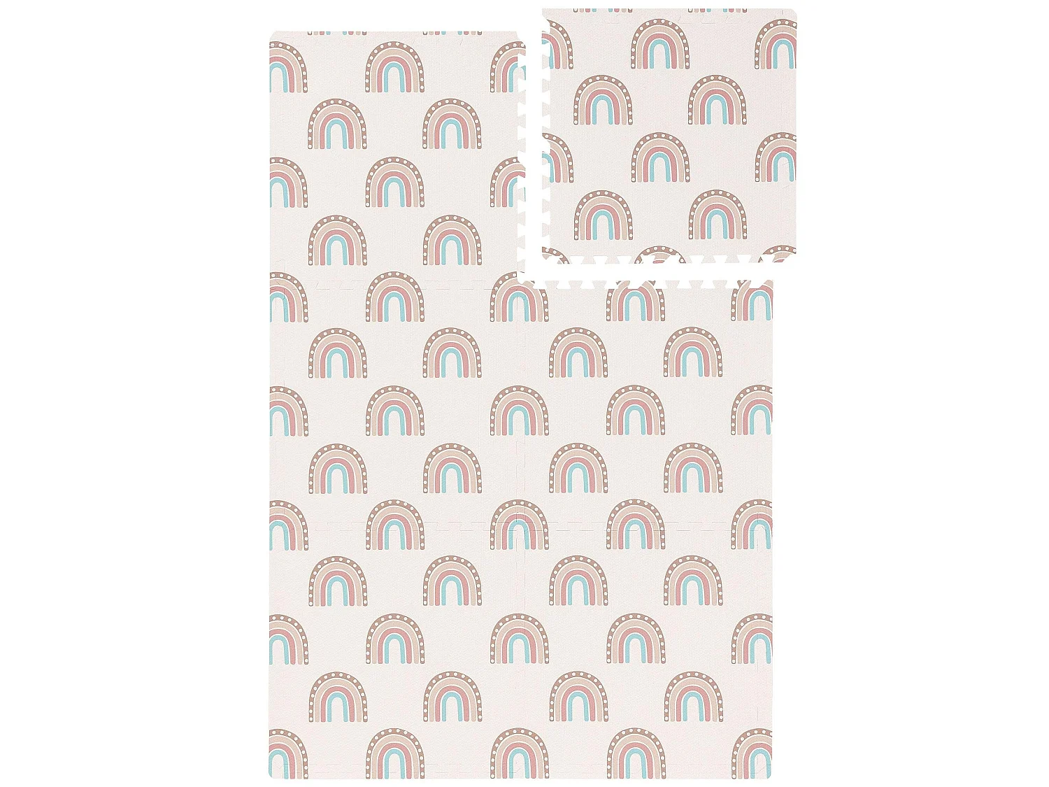 Tapis de jeu Rainbow Multicouleur 120x180 cm