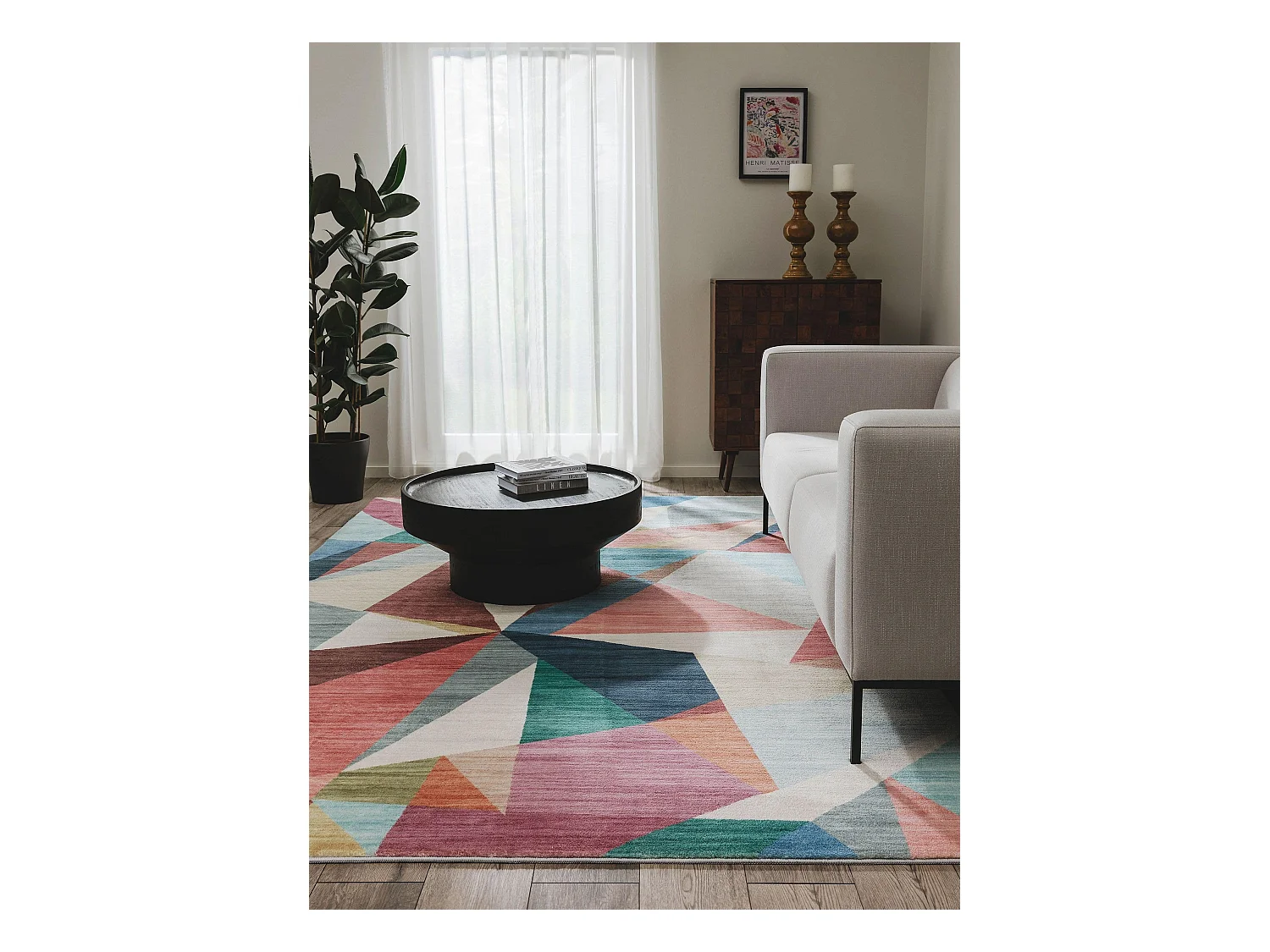 Tapis Mara Multicouleur/Fuchsia 160x230 cm