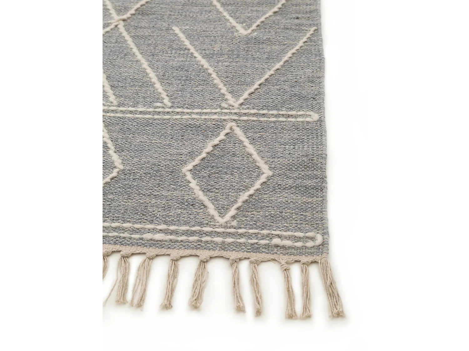 Tapis en coton Sydney Gris clair 120x170 cm