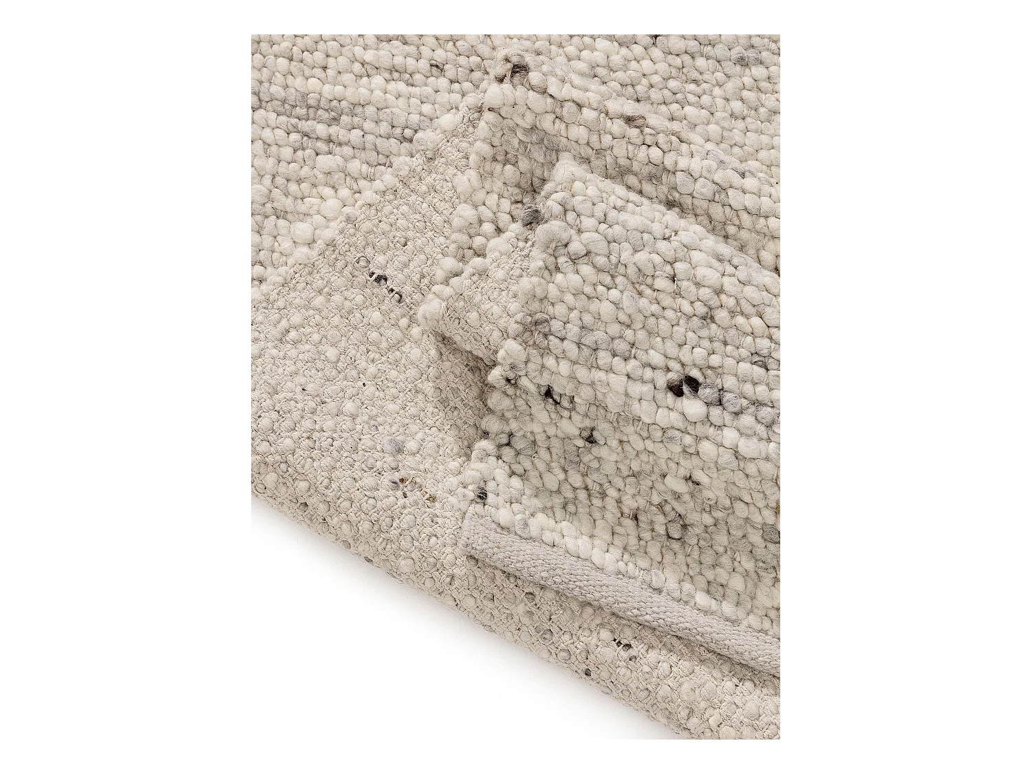 Tapis de laine Finn Ivory Grey 70x200 cm