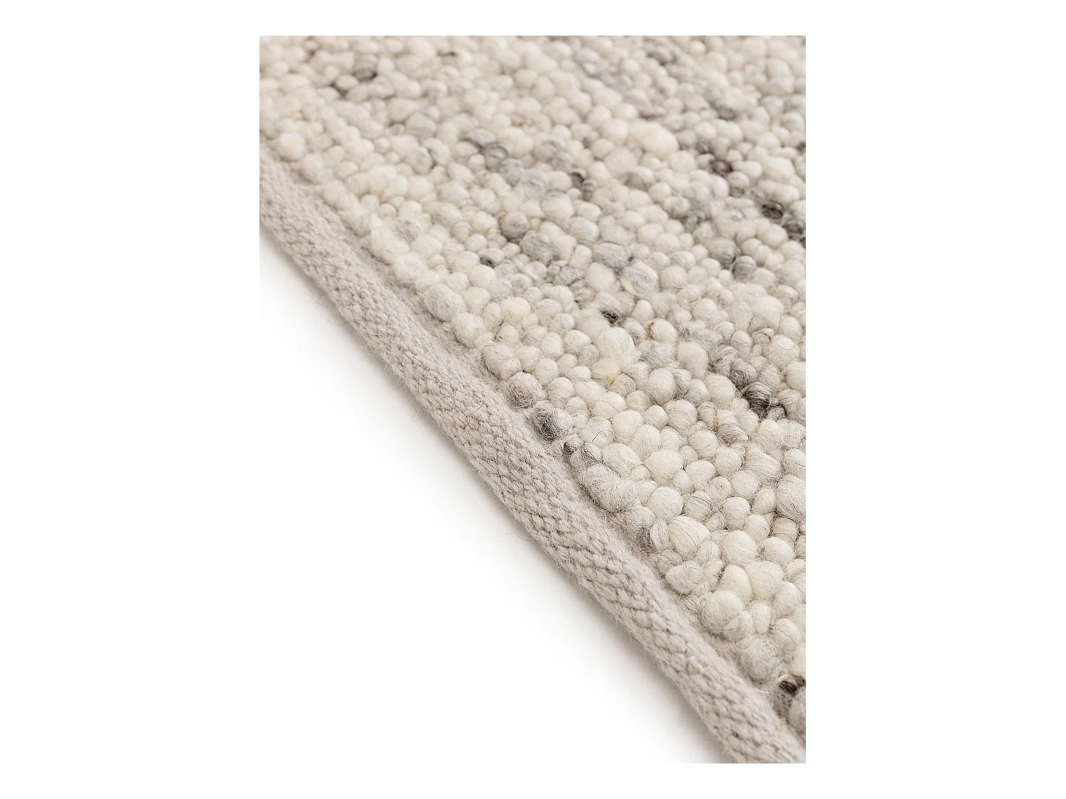 Tapis de laine Finn Ivory Grey 70x200 cm