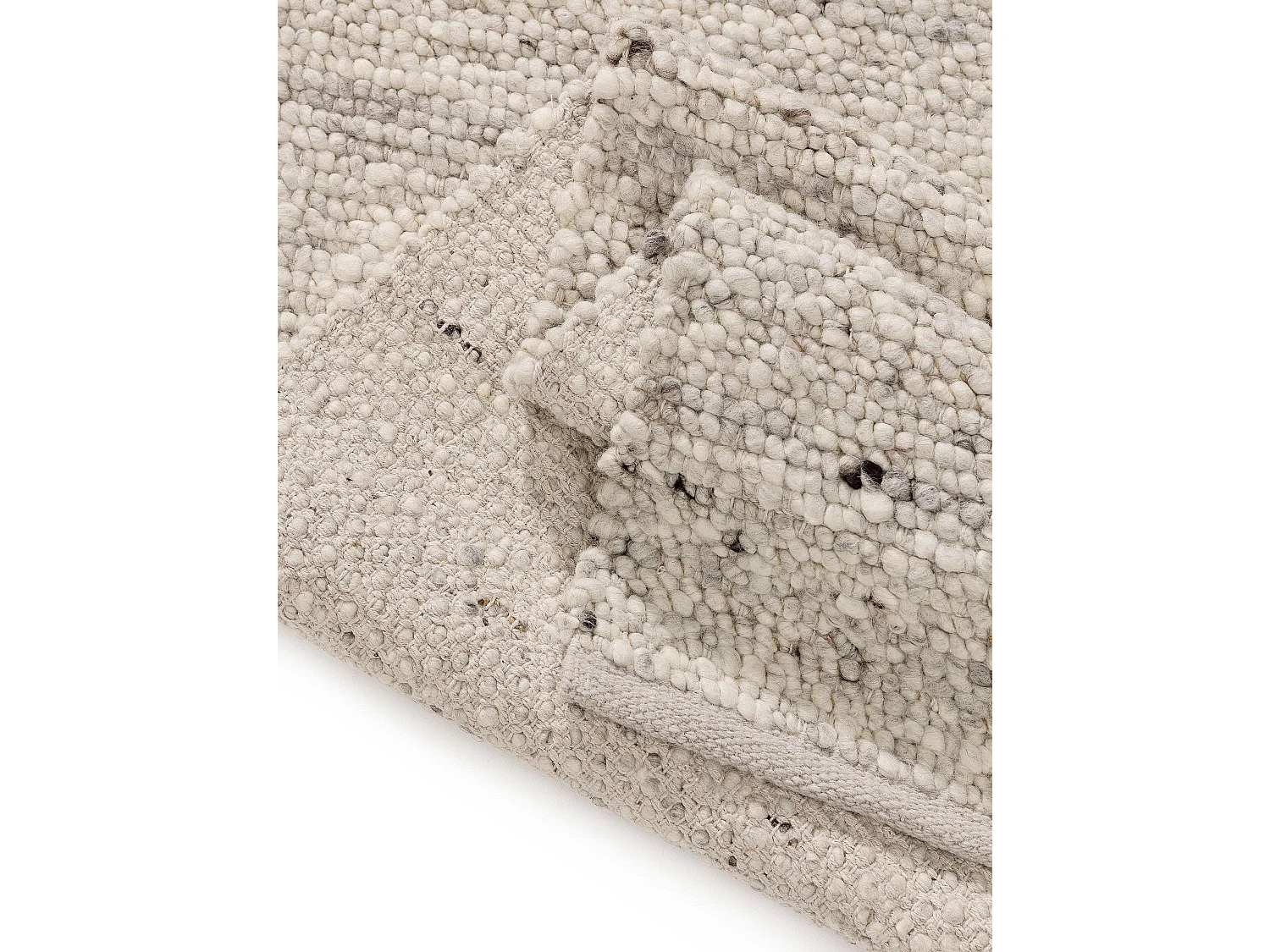 Tapis de laine Finn Ivory Grey 70x200 cm