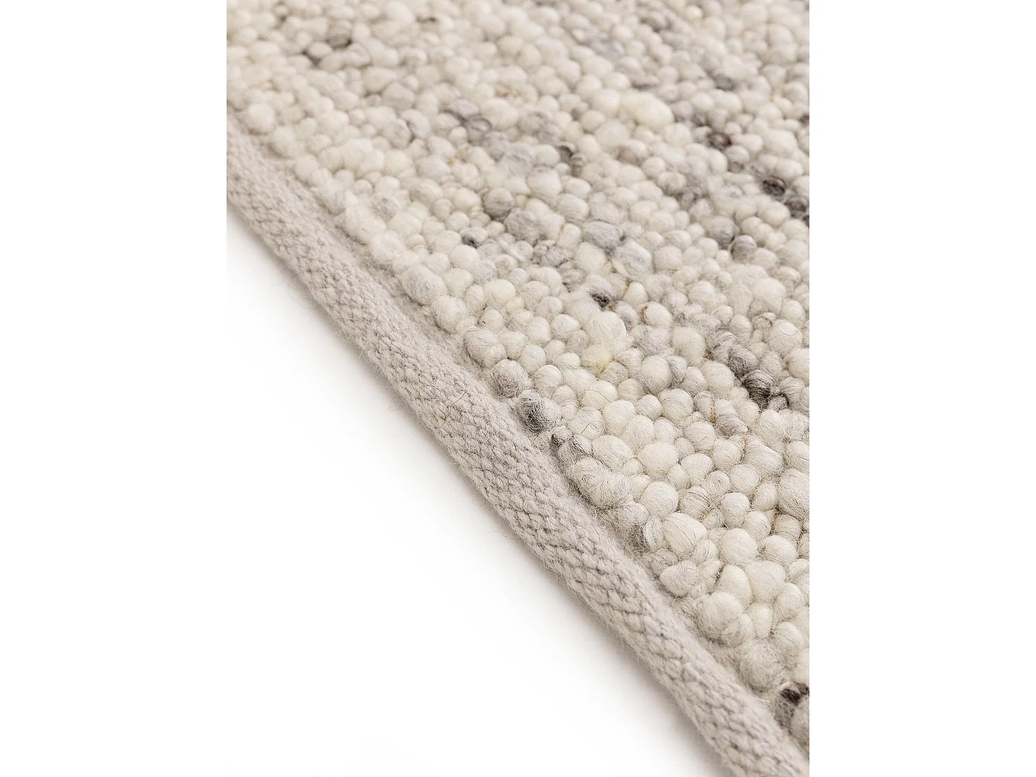 Tapis de laine Finn Ivory Grey 70x200 cm