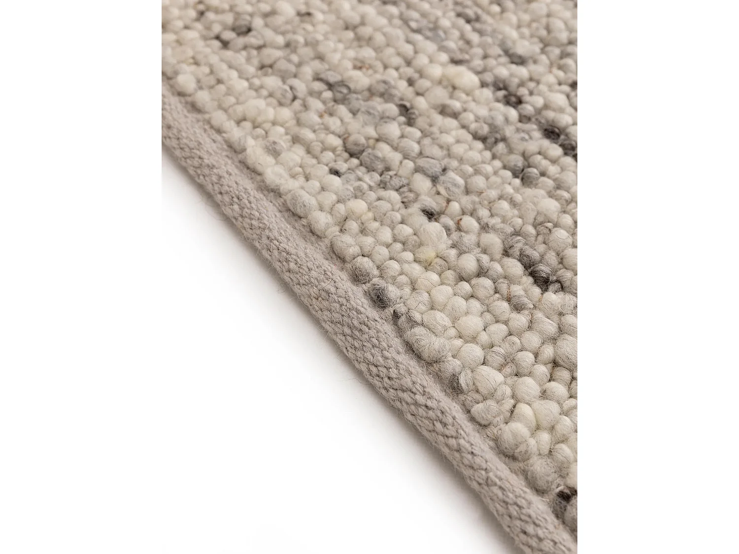 Tapis de laine Finn Ivory Grey 70x200 cm