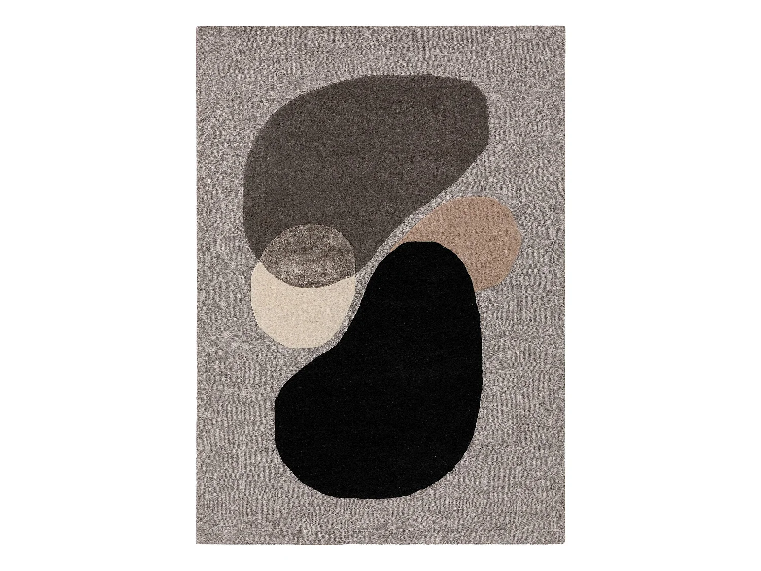 Tapis de laine Kyoto Multicouleur/Gris 160x230 cm