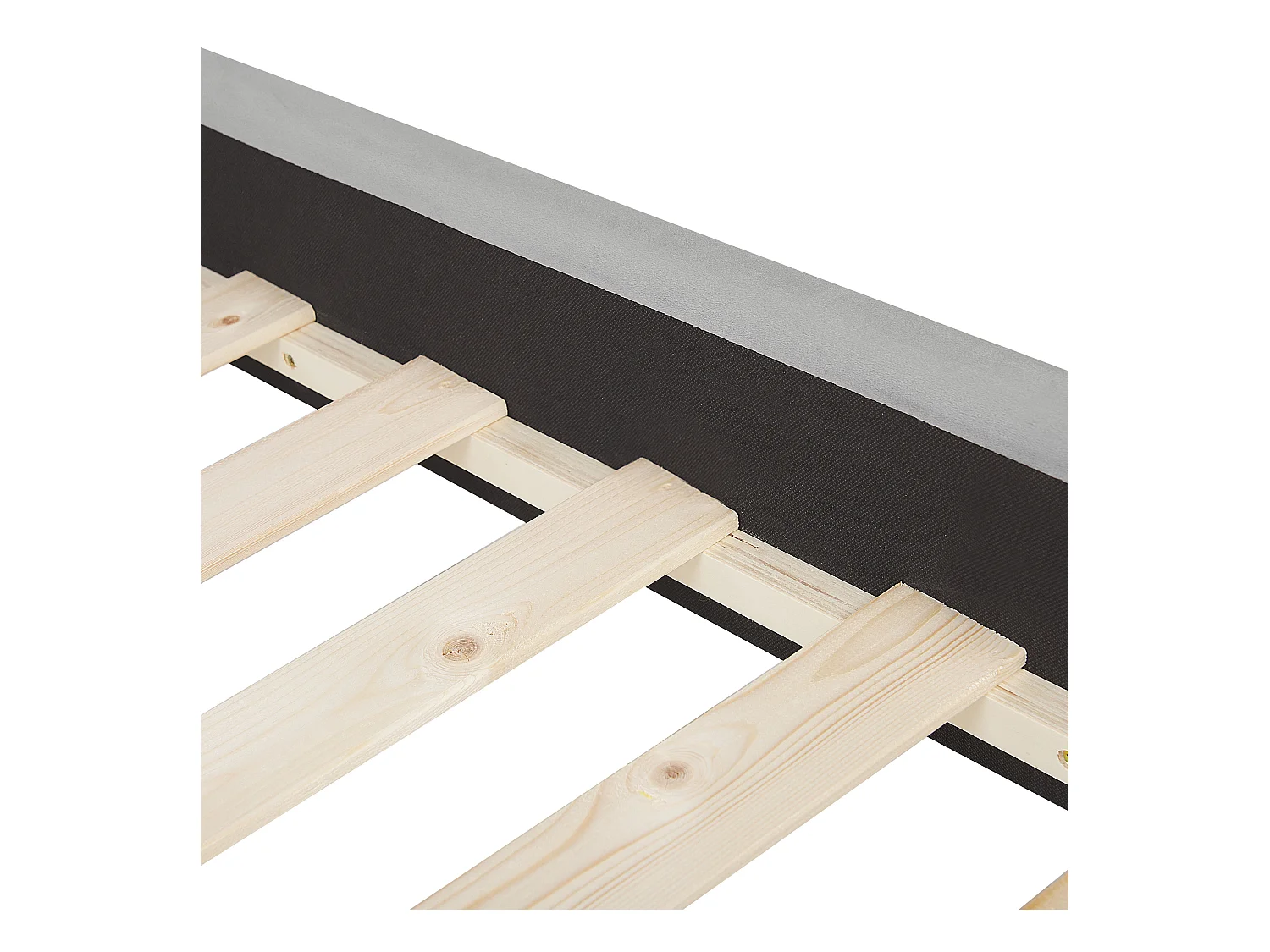 Bed Fluweel AVALLON 180 x 200 cm Grijs