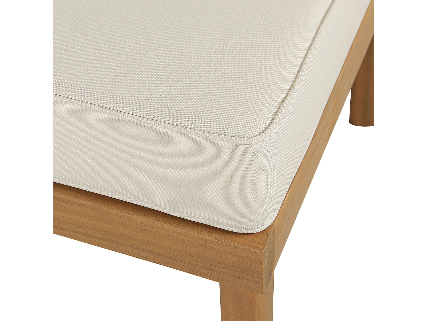 Fauteuil de jardin avec ottoman BARATTI Acacia Marron