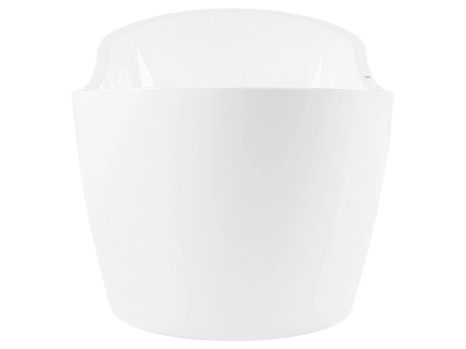 Whirlpool Badewanne freistehend weiß oval mit LED 180 x 85 cm ANTIGUA