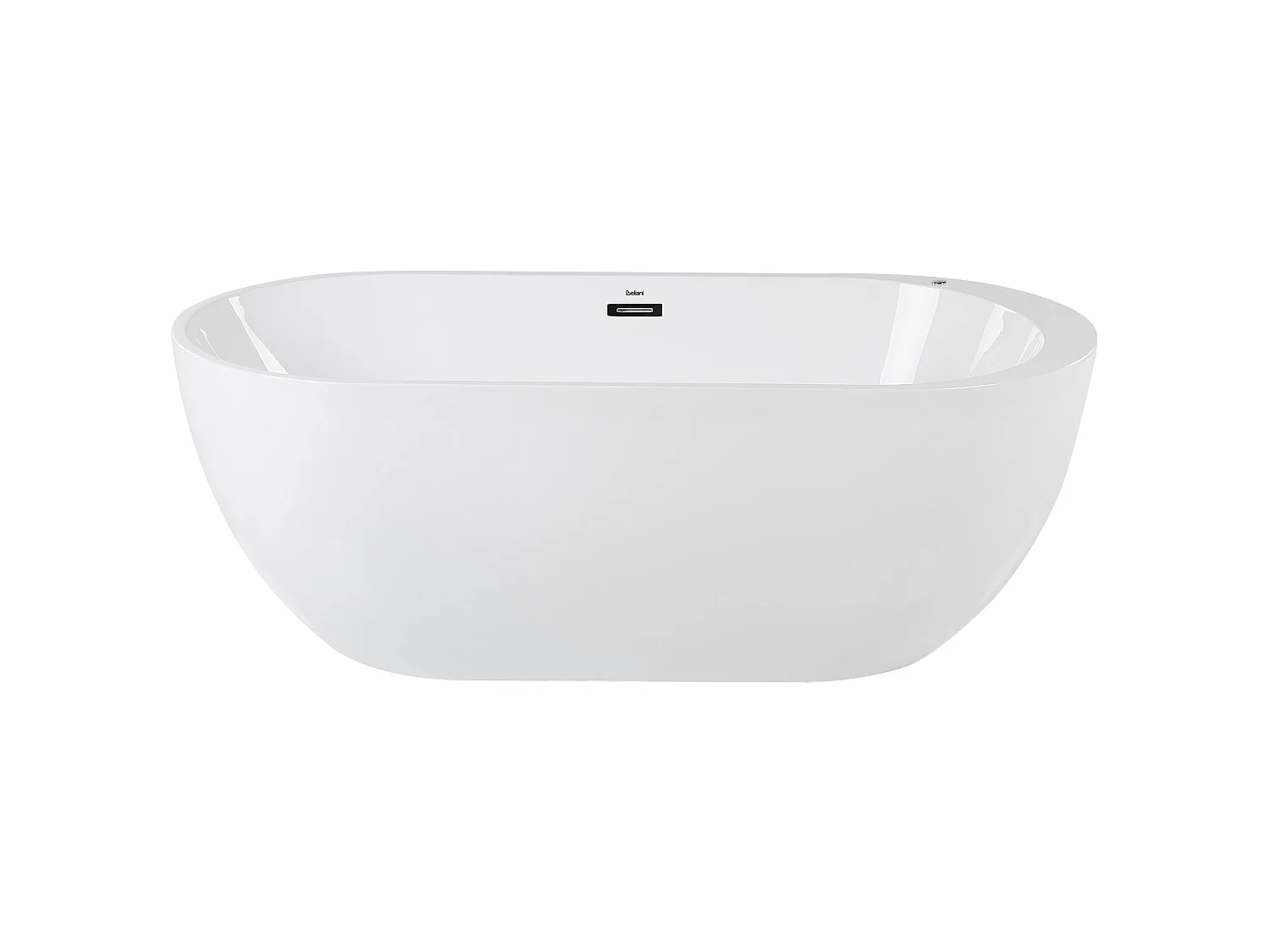 Wanna wolnostojąca LED z hydromasażem NEVIS 170 x 80 cm Biały