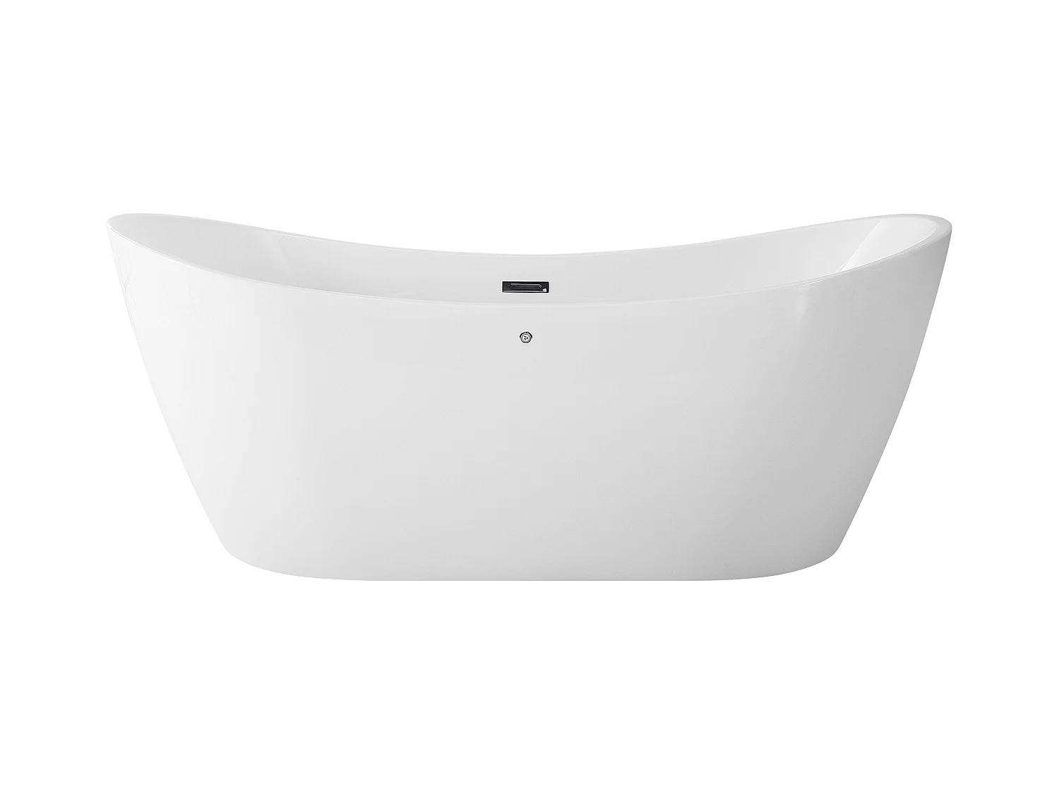 Vrijstaand bubbelbad met LED ANTIGUA 168 x 80 cm Wit