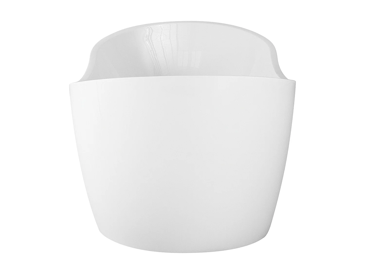 Vrijstaand bubbelbad met LED ANTIGUA 168 x 80 cm Wit