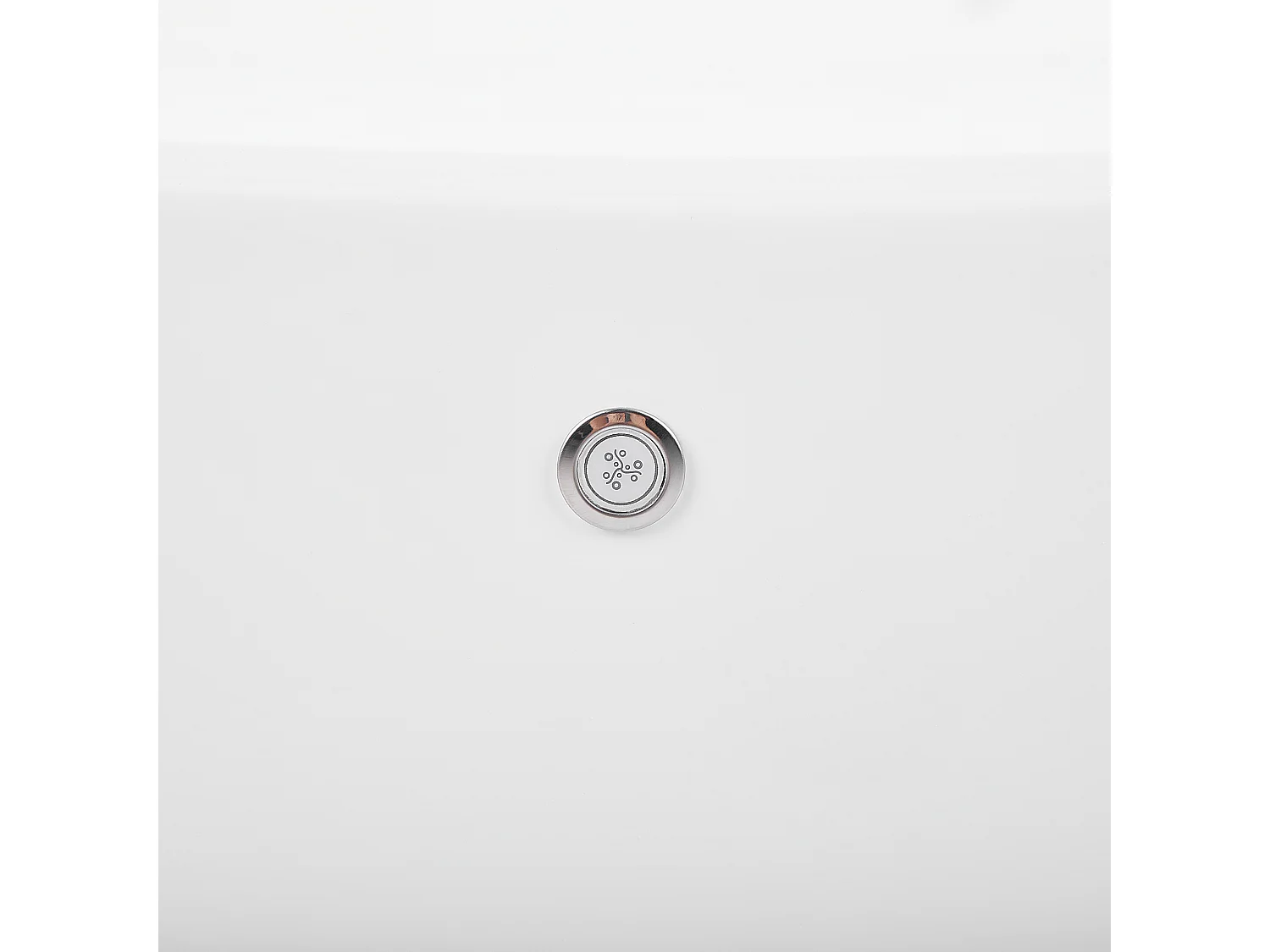 Vrijstaand bubbelbad met LED ANTIGUA 168 x 80 cm Wit