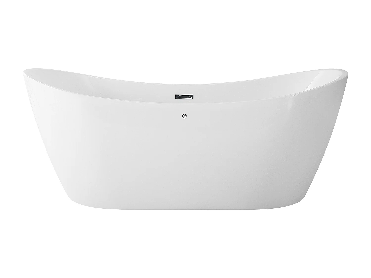 Vrijstaand bubbelbad met LED ANTIGUA 168 x 80 cm Wit