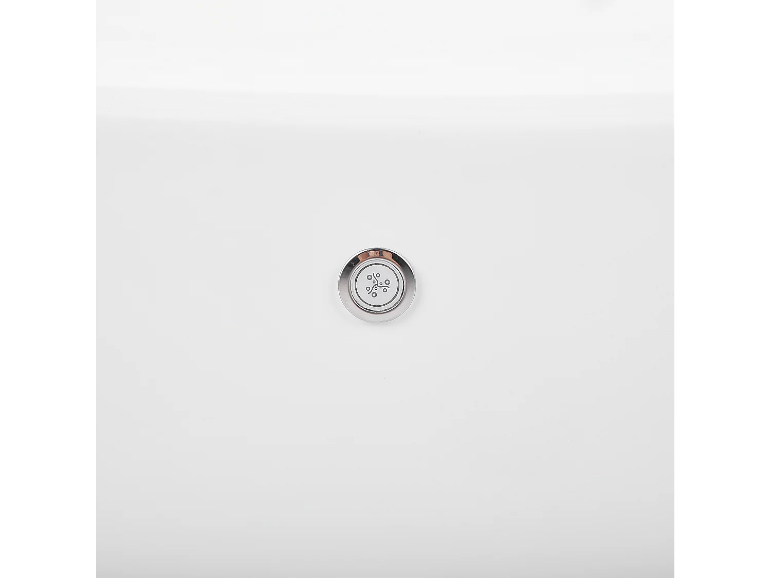 Vrijstaand bubbelbad met LED ANTIGUA 168 x 80 cm Wit