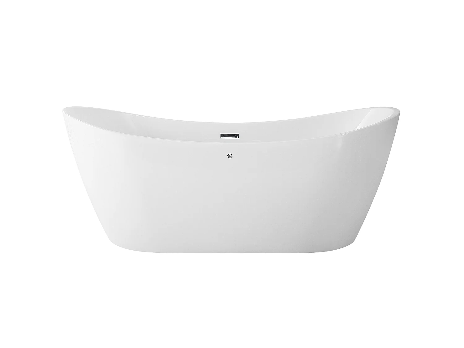 Baignoire balnéo îlot avec LED ANTIGUA 168 x 80 cm Blanc