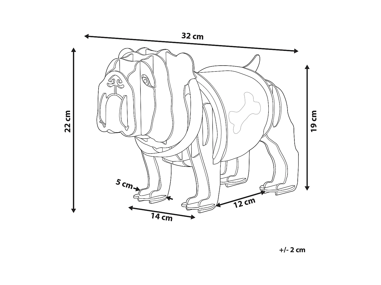 Lámpara de mesa DOUCE Marrón claro
