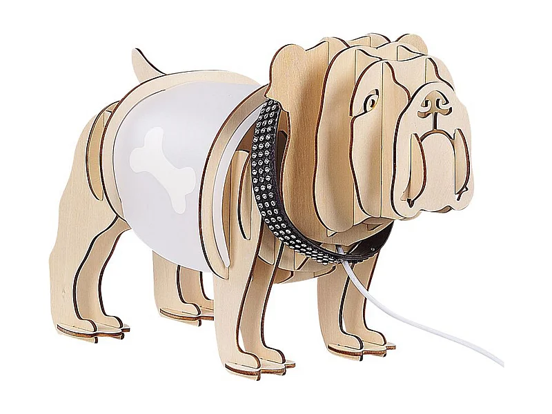 Lampe à poser Chien DOUCE Marron clair