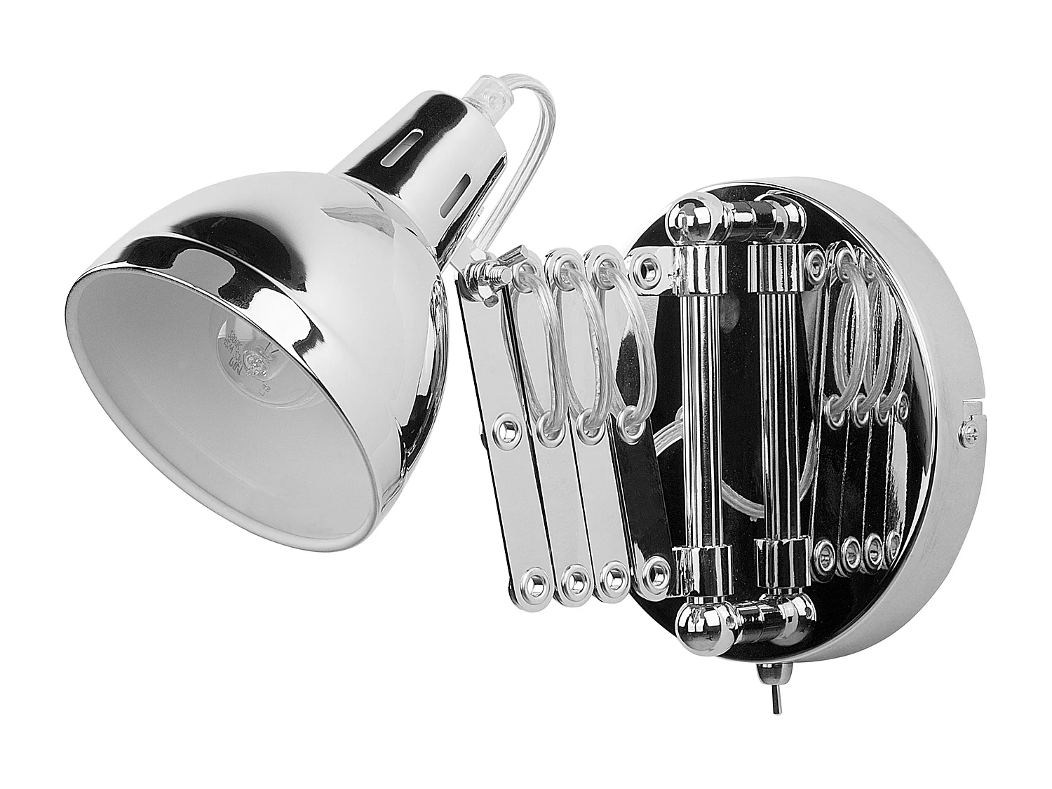 Set van 2 wandlampen HARRINGTON Verstelbaar Metaal Zilver