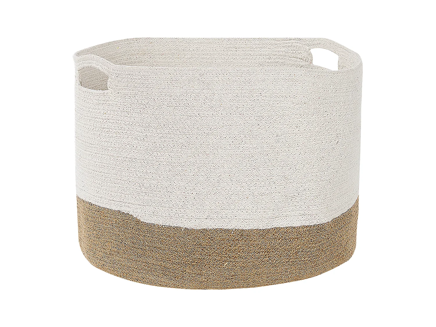 Conjunto de 2 cestos KAHAN Algodão Branco