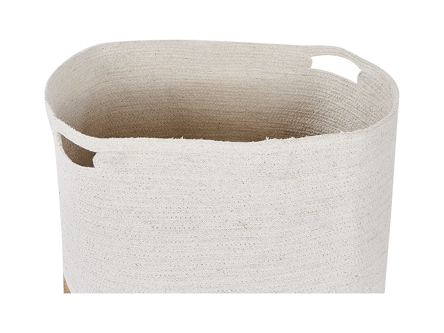 Set di 2 cestini KAHAN Cotone Bianco