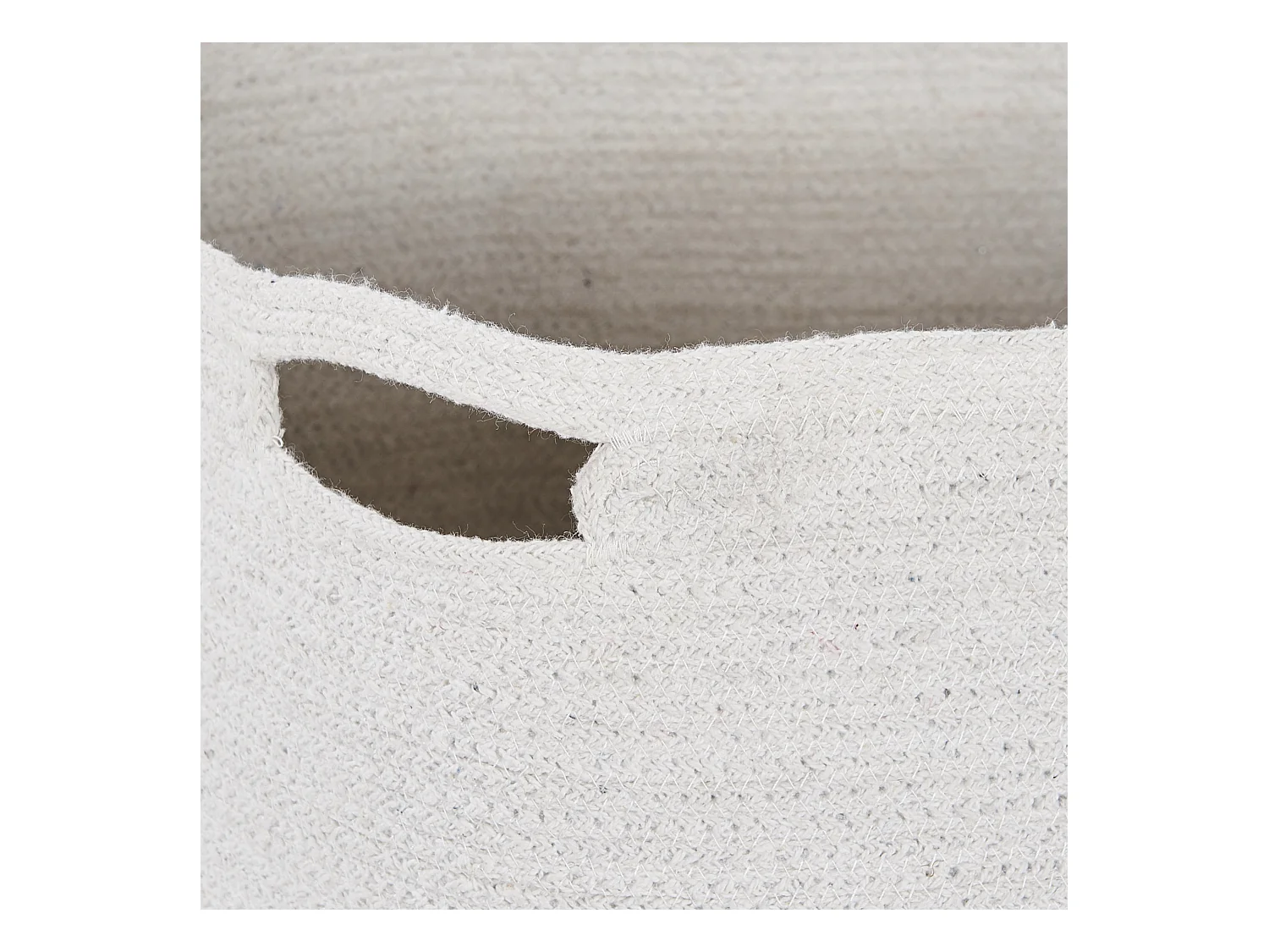 Set di 2 cestini KAHAN Cotone Bianco