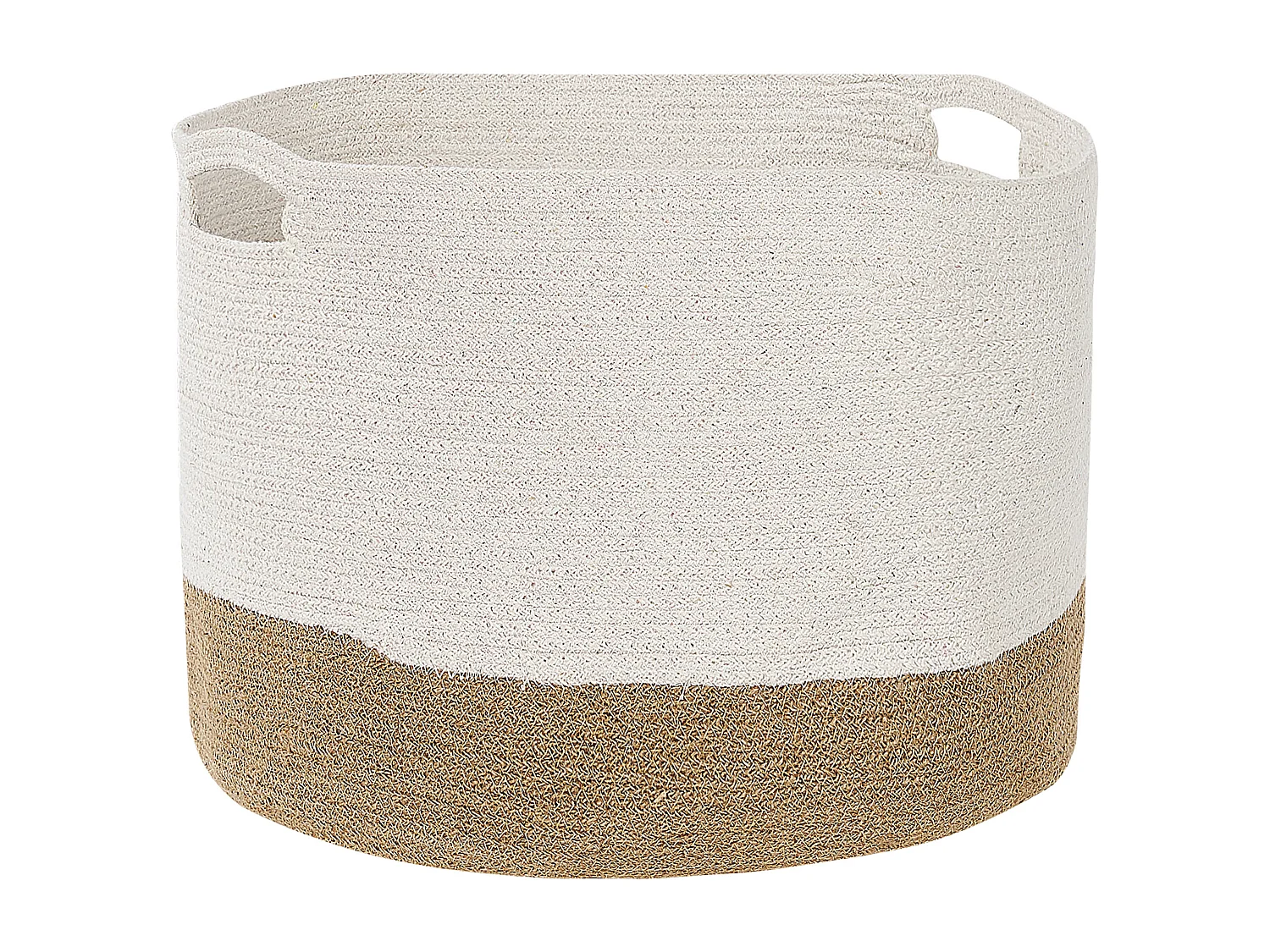 Lot de 2 paniers KAHAN Coton Blanc