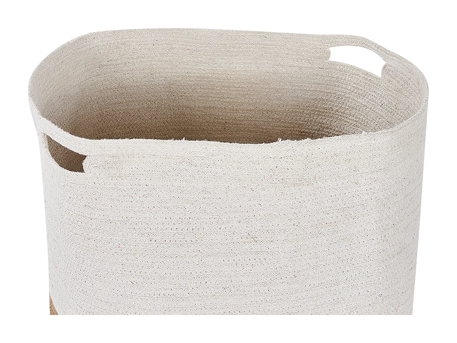 Lot de 2 paniers KAHAN Coton Blanc