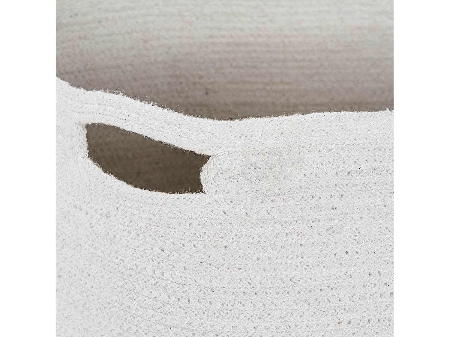 Lot de 2 paniers KAHAN Coton Blanc