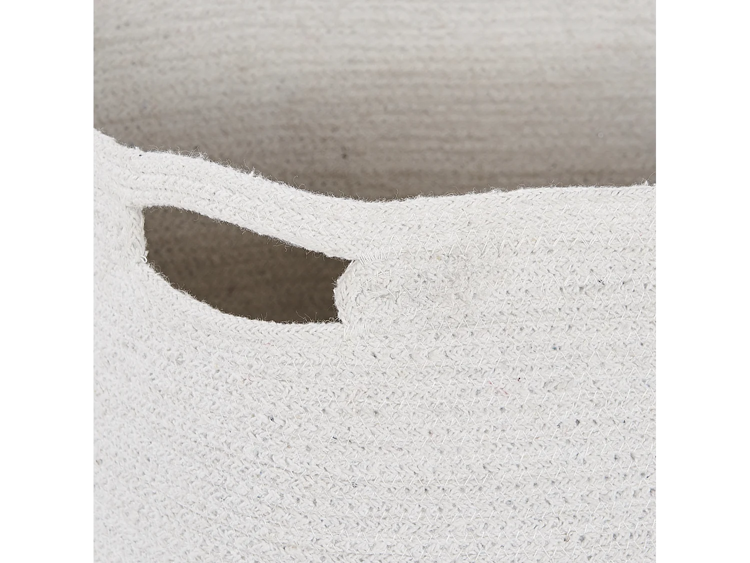 Lot de 2 paniers KAHAN Coton Blanc