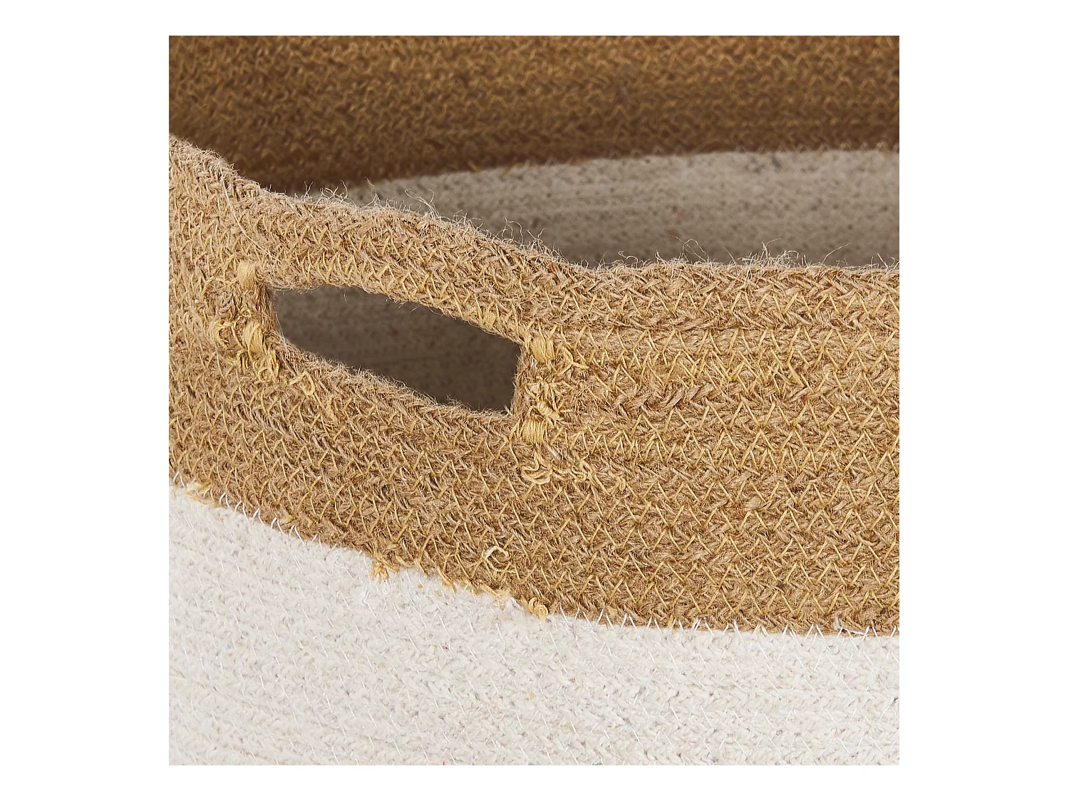 Zestaw 2 koszy KARDH Bawełna Biały