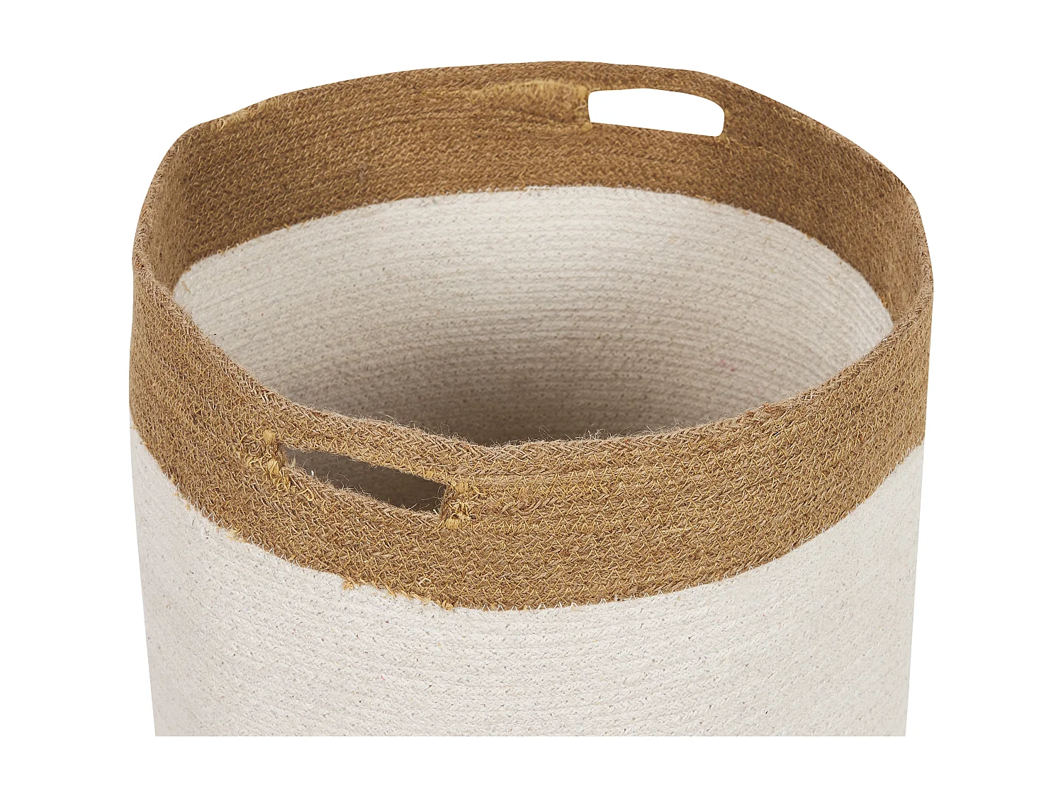 Lot de 2 paniers KARDH Coton Blanc