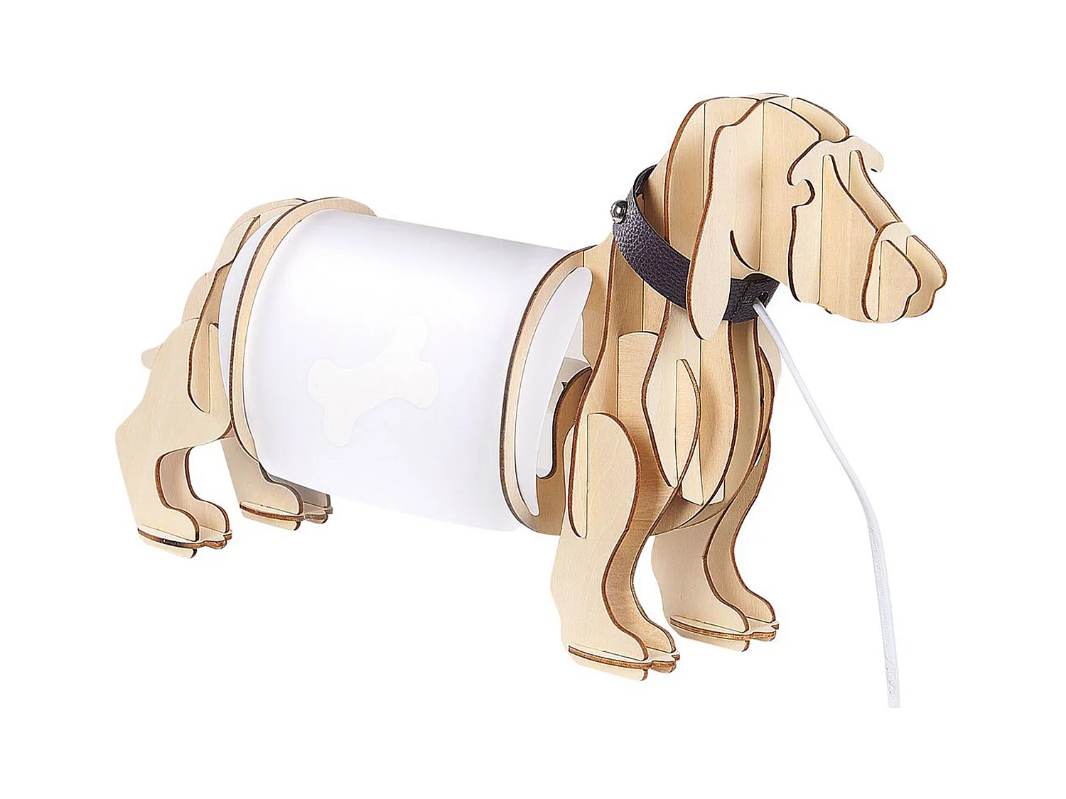 Lampe à poser Chien LOUBIERE Marron clair